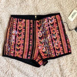 Colorful Sequined Shorts